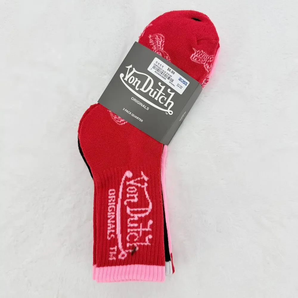 Von Dutch 3 Pack Socks (One Size)
